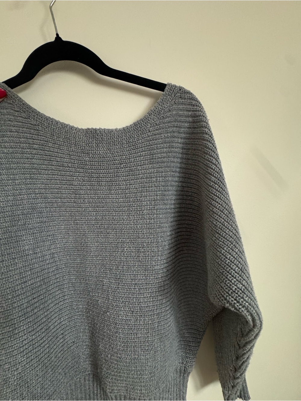 Forever 21 Gray Women's Boatneck Knit Sweater